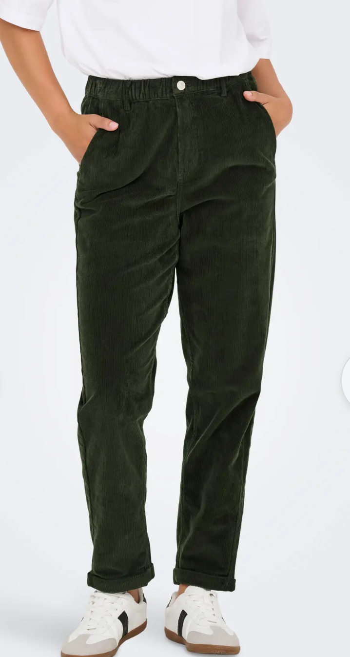 ONLFLORA MW ELA CORD CAROT PANT