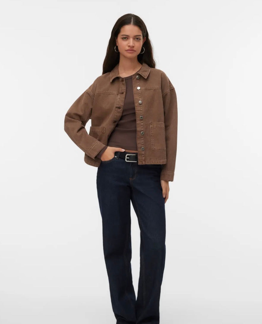VMJAMIE LS DENIM SHACKET