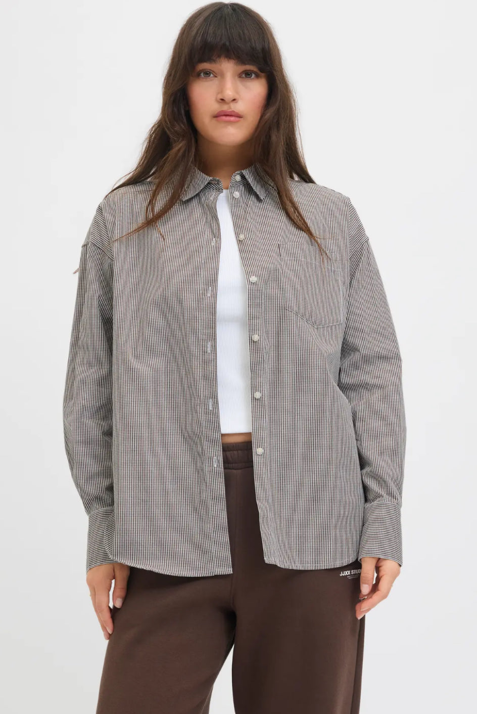 JXJAMIE LS RELAXED POPLIN SHIRT