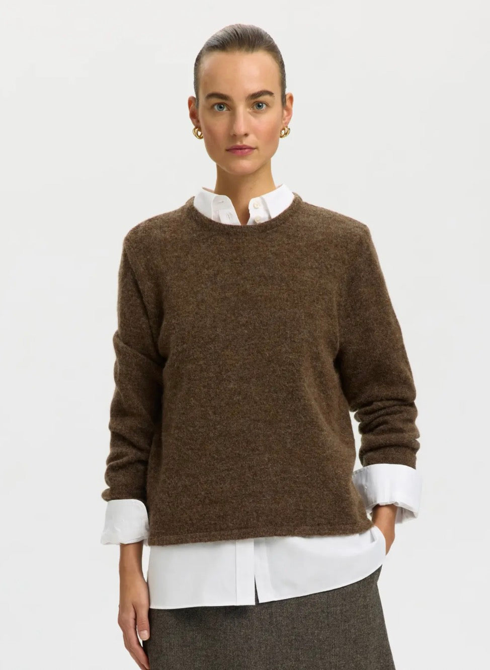 SLWLULU NEW LS KNIT O-NECK