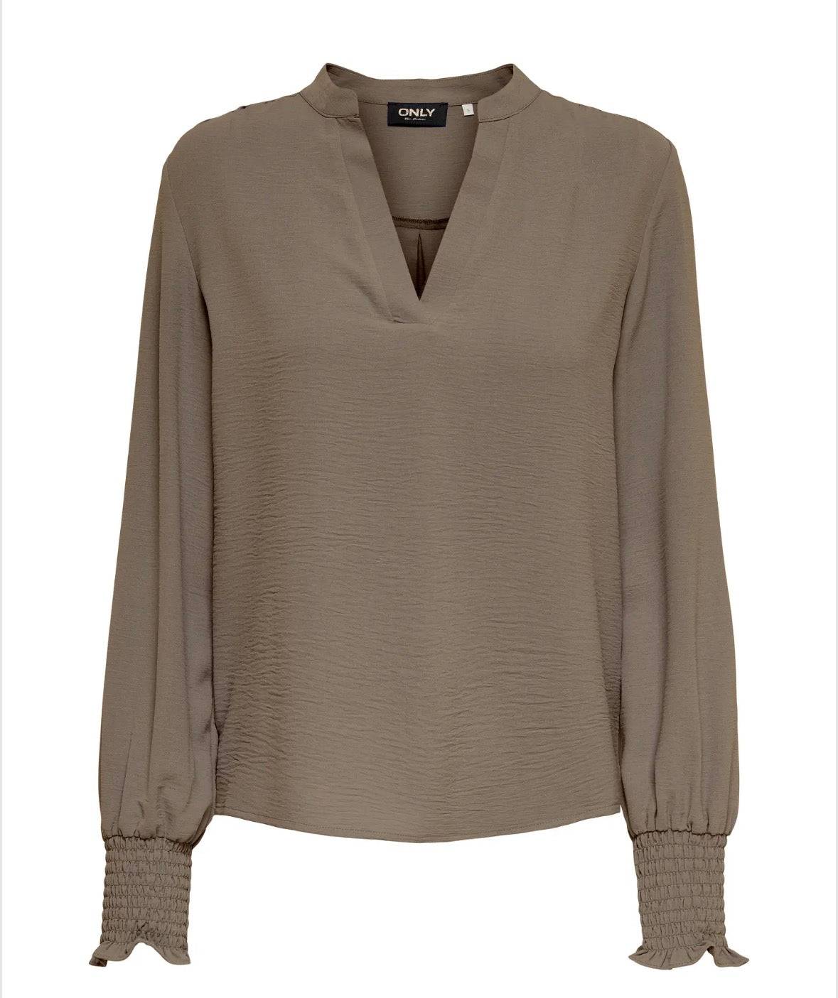 ONLMETTE V-NECK SMOCK TOP