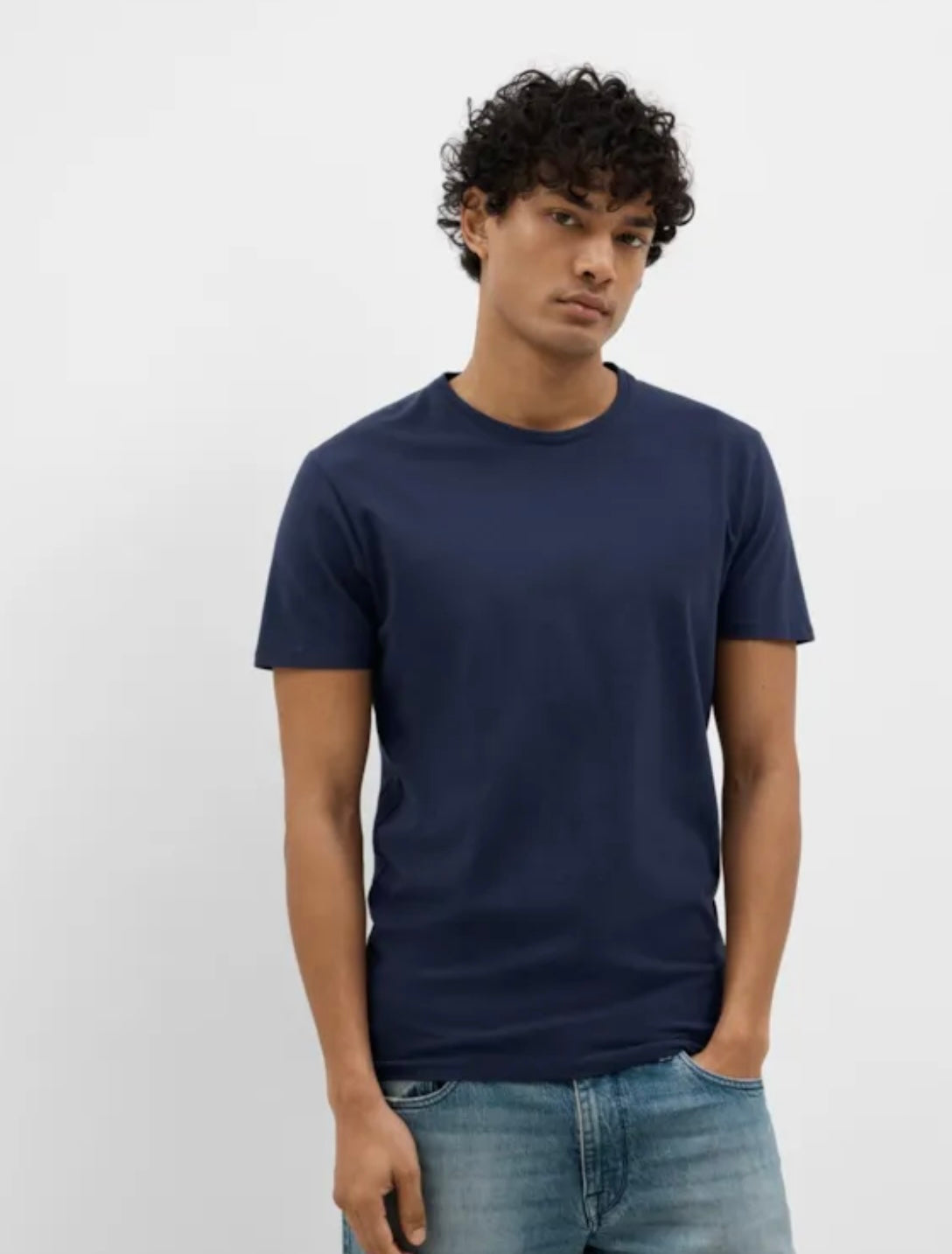 SLHNEWPIMA SS O-NECK TE