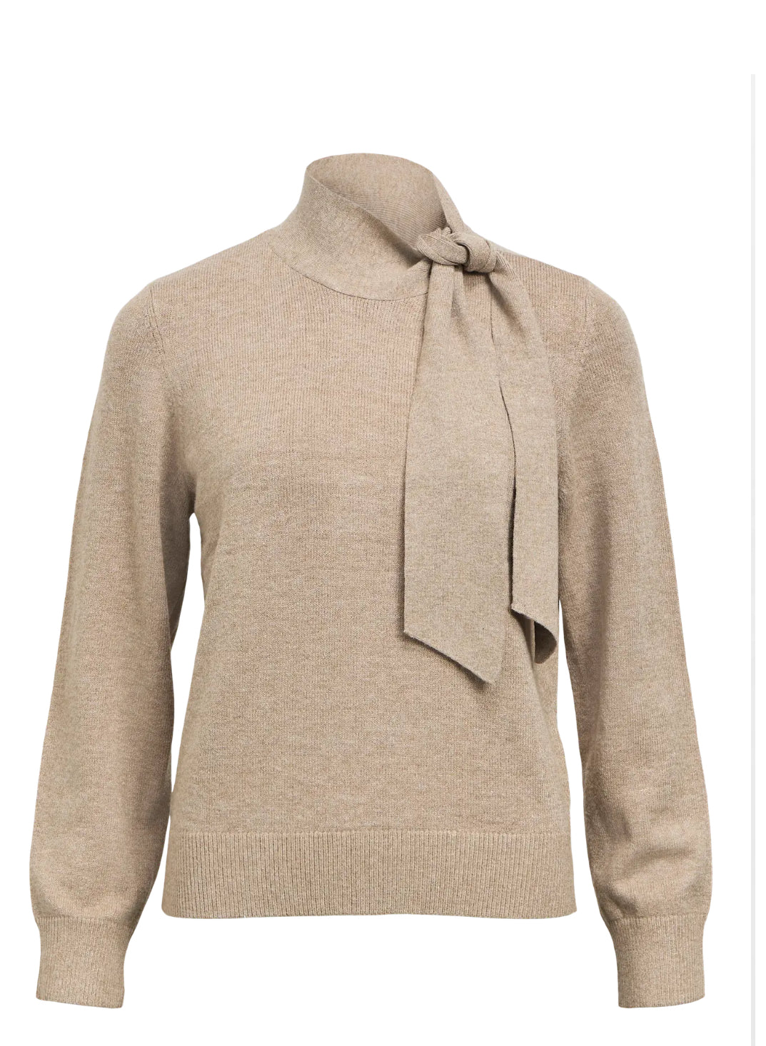 OBJTHESS L/S RE BOW KNIT PULLOVER