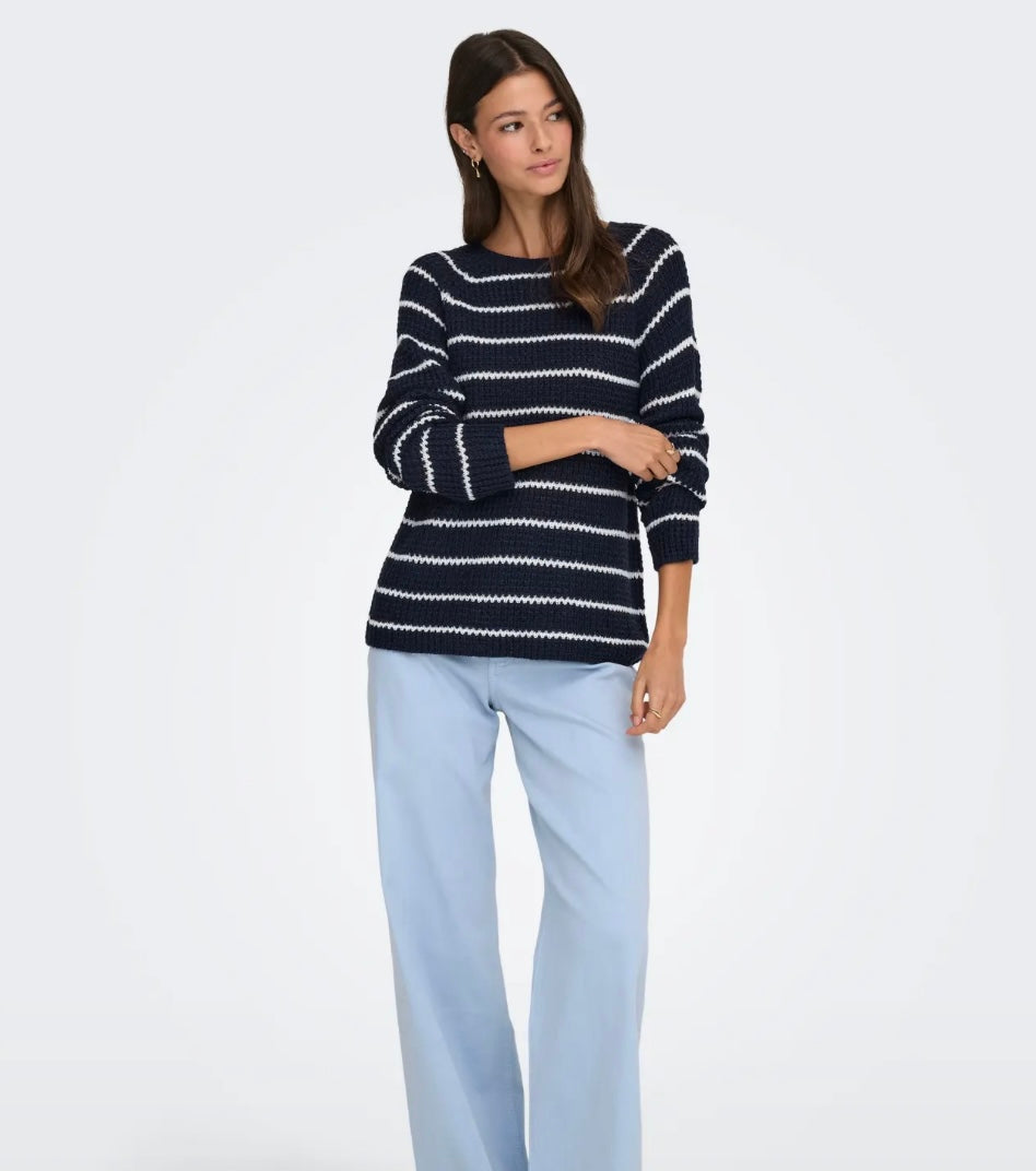 JDYELLEN L/S ONECK RAGLAN PULLOVER KNT