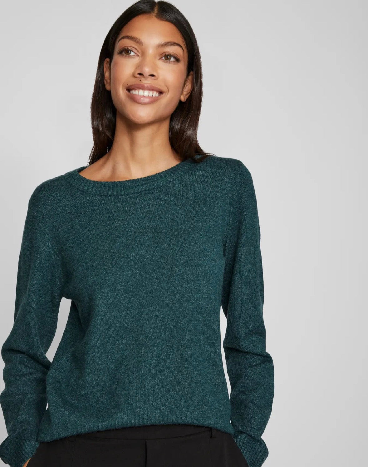 VIRIL O-NECK KNIT TOP