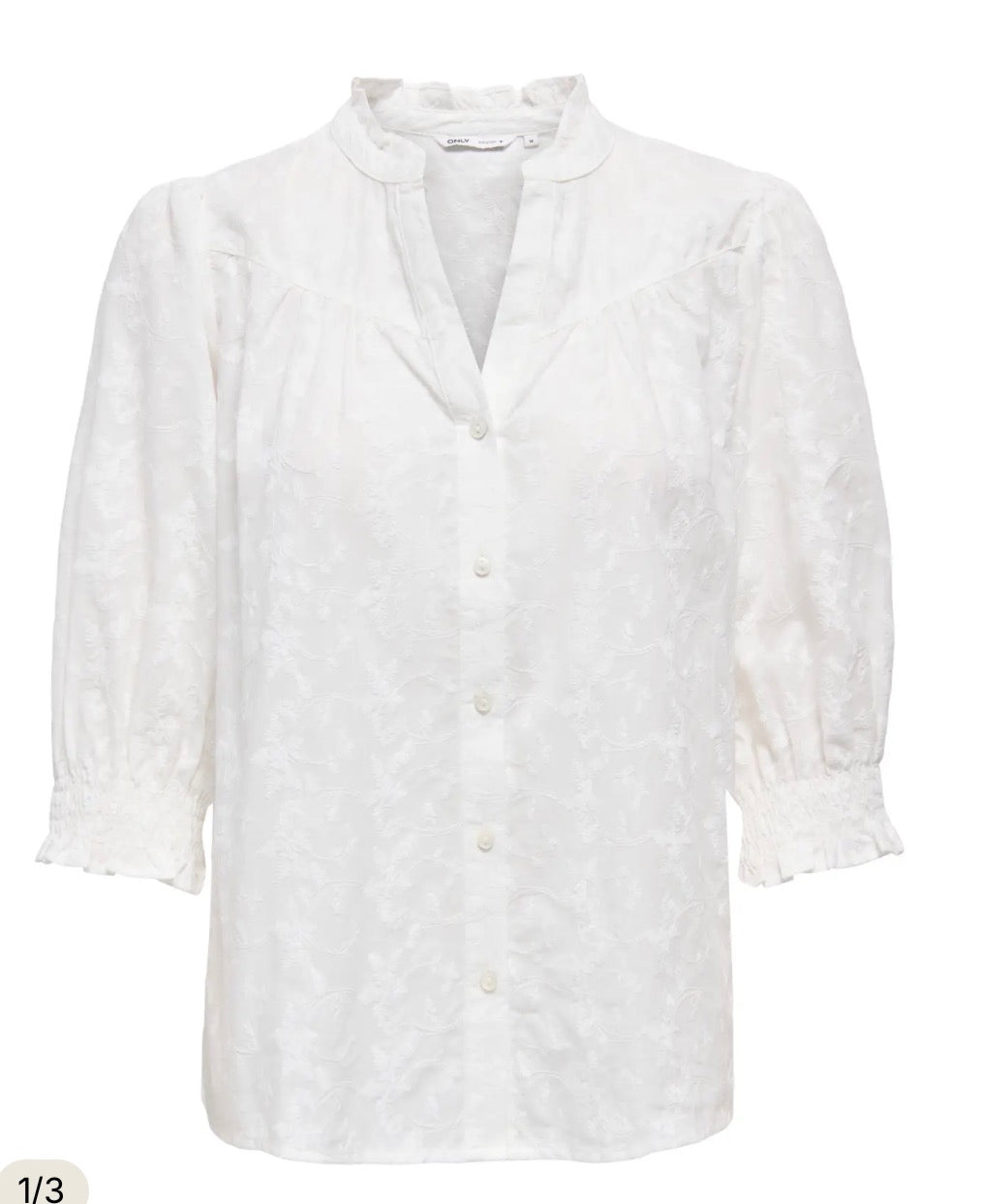 ONLRAYA 3/4 EMBROIDERY SHIRT