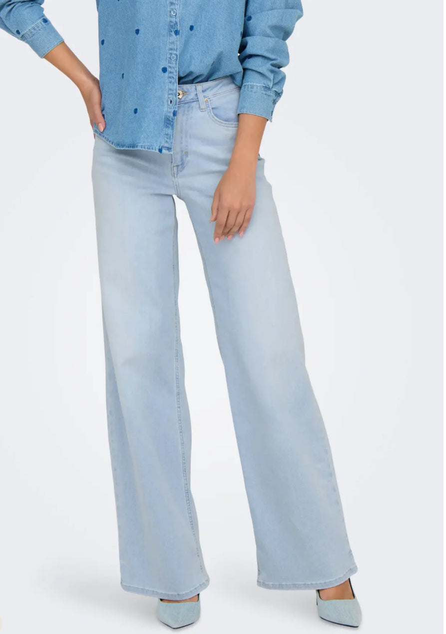 ONLMADISON BLUSH HW WIDE DNM CRO495