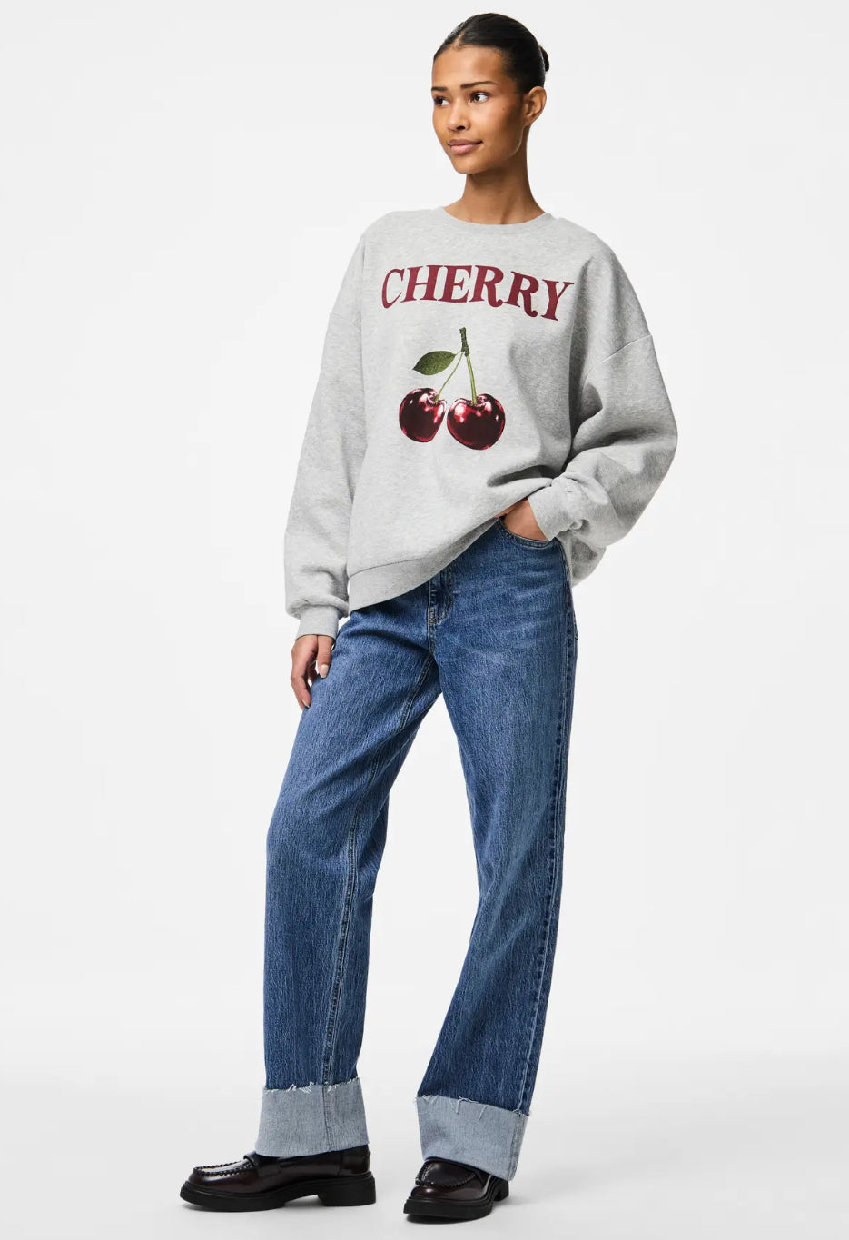 PCFORINA LS O-NECK SWEAT JRS