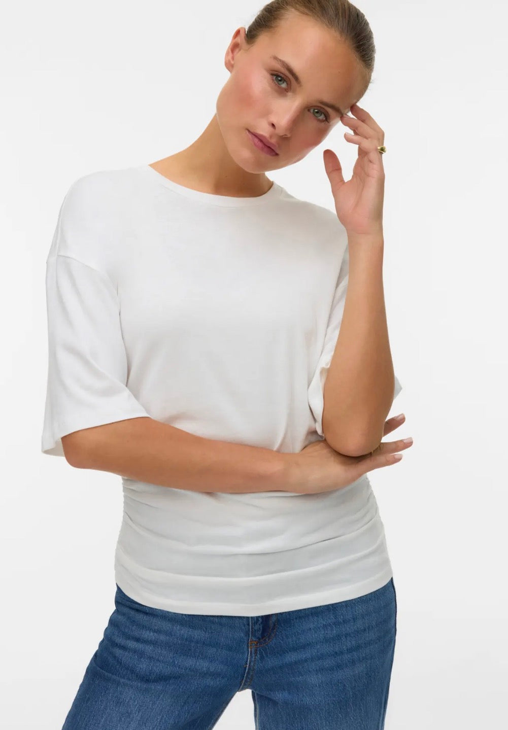 AWNAVARO 2/4 O-NECK TOP