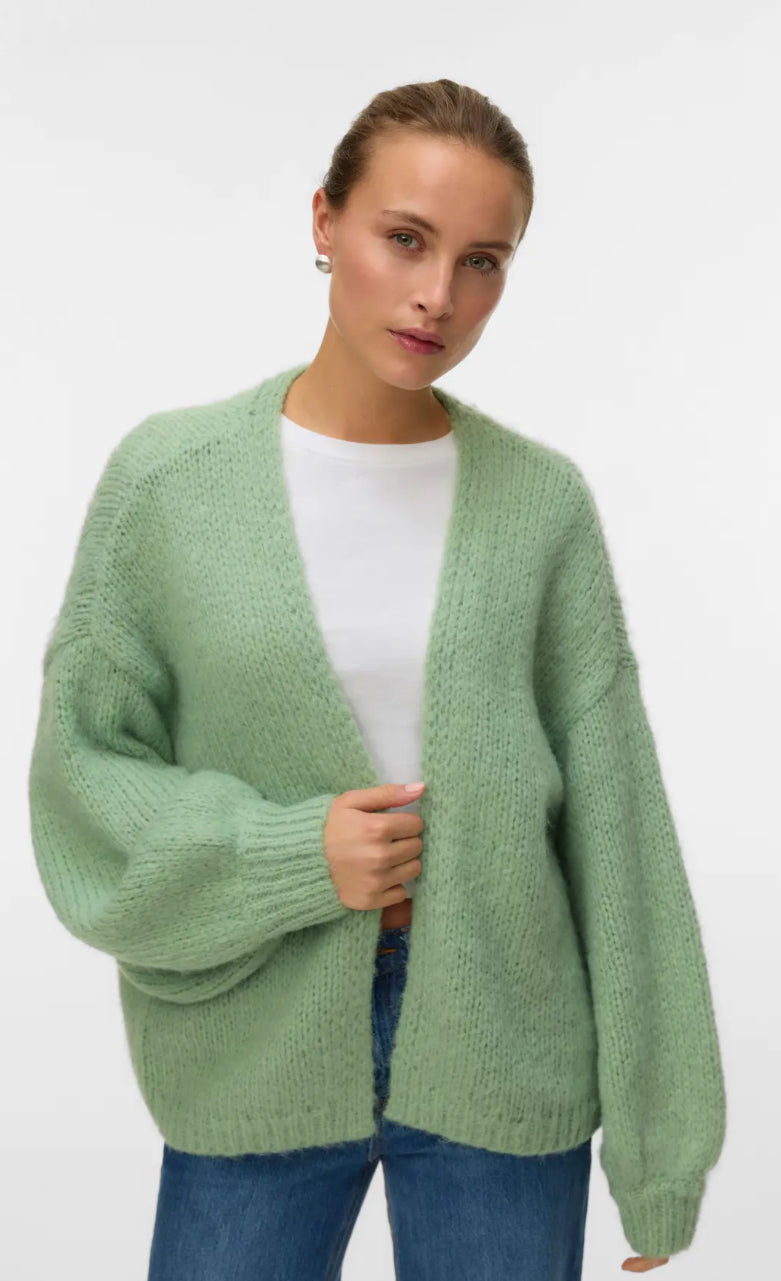 VMMAYBE LS OPEN CARDIGAN
