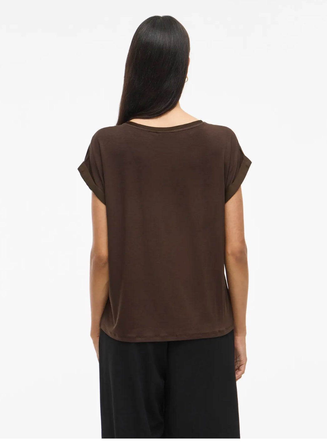 VIELLETTE S/S SATIN TOP