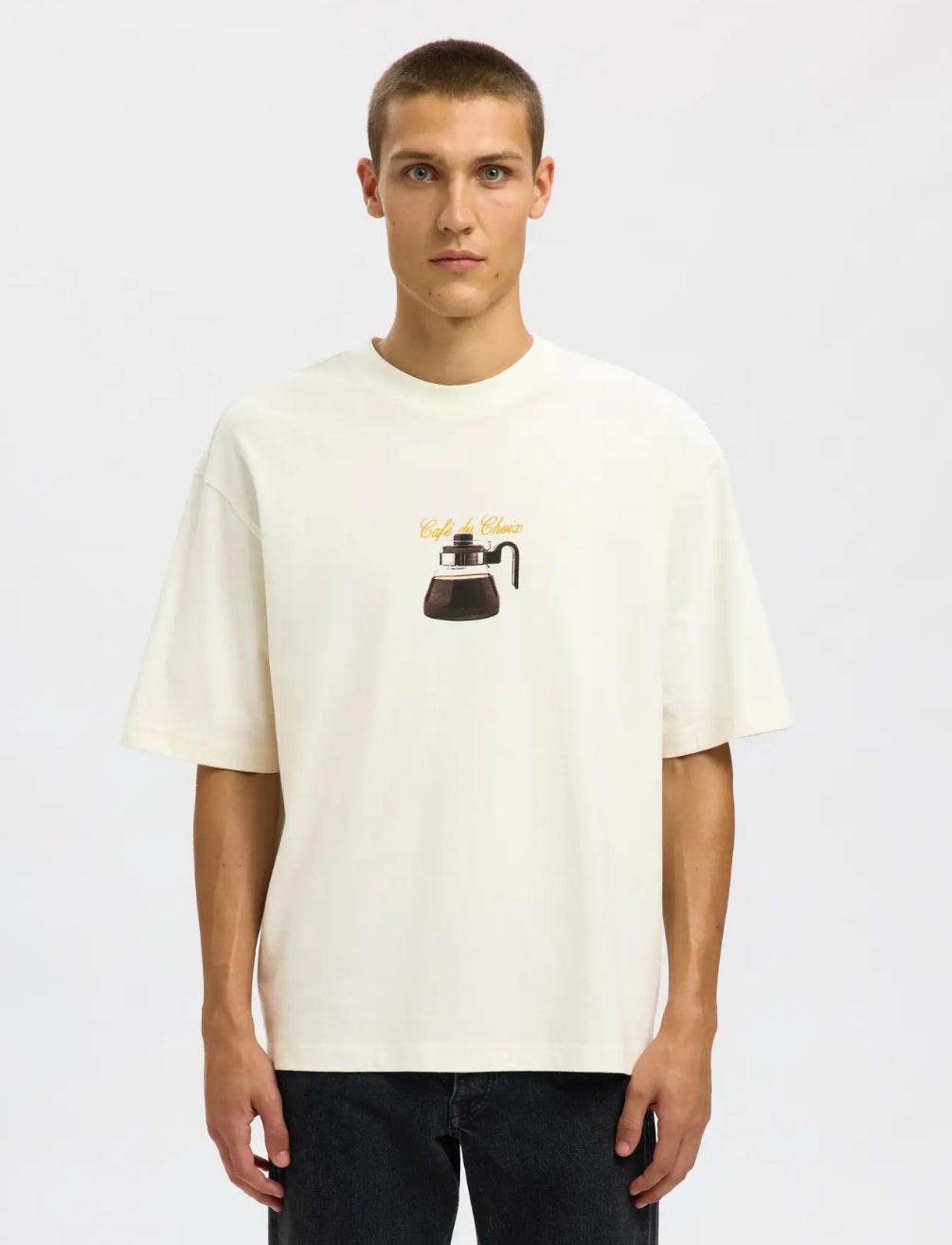 SLHRELAXNORMAN SS COFFEE TEE