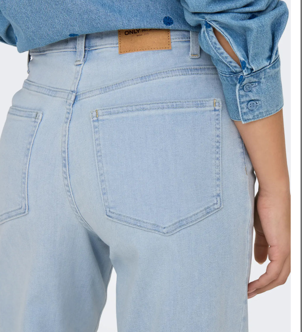 ONLMADISON BLUSH HW WIDE DNM CRO495