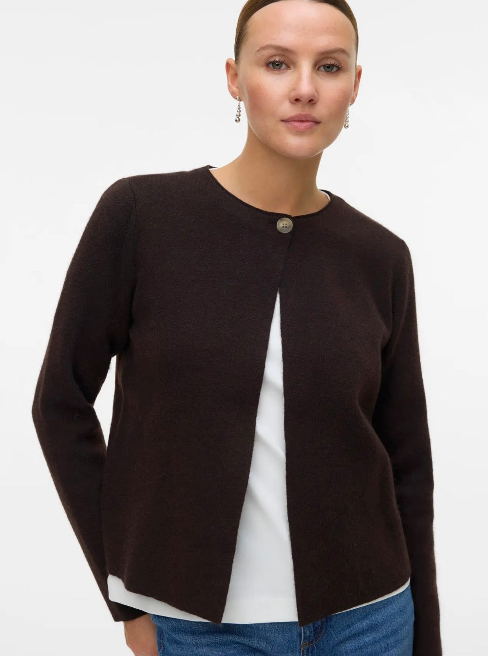 VMMARINA O-NECK CARDIGAN