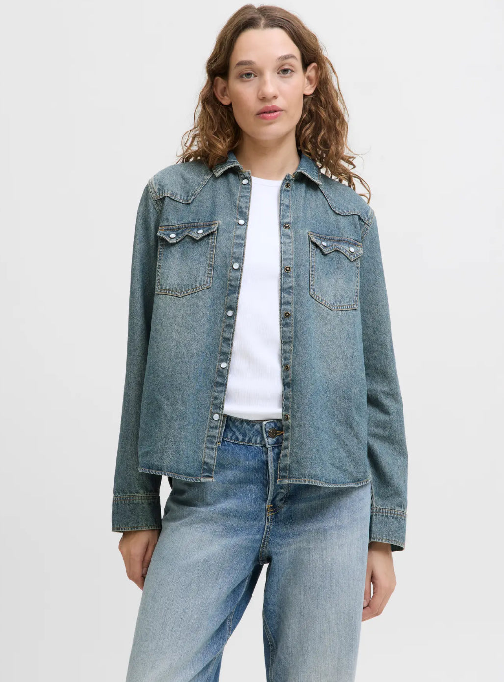 JXJULES LS DENIM SHIRT DNM