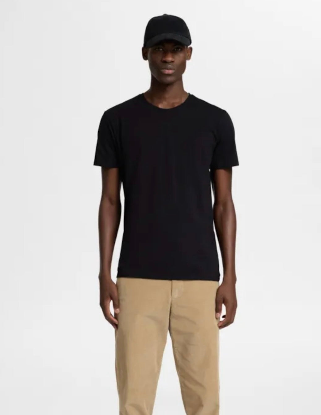 SLHNEWPIMA SS O-NECK TE