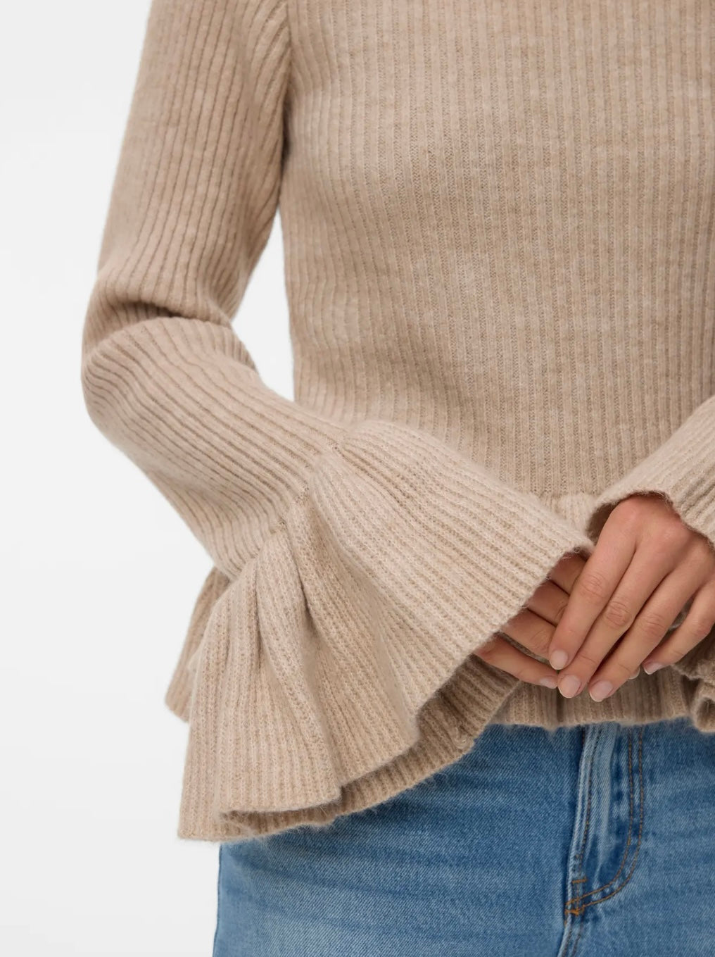 VMGEORGIA LS FLARE KNIT PULL