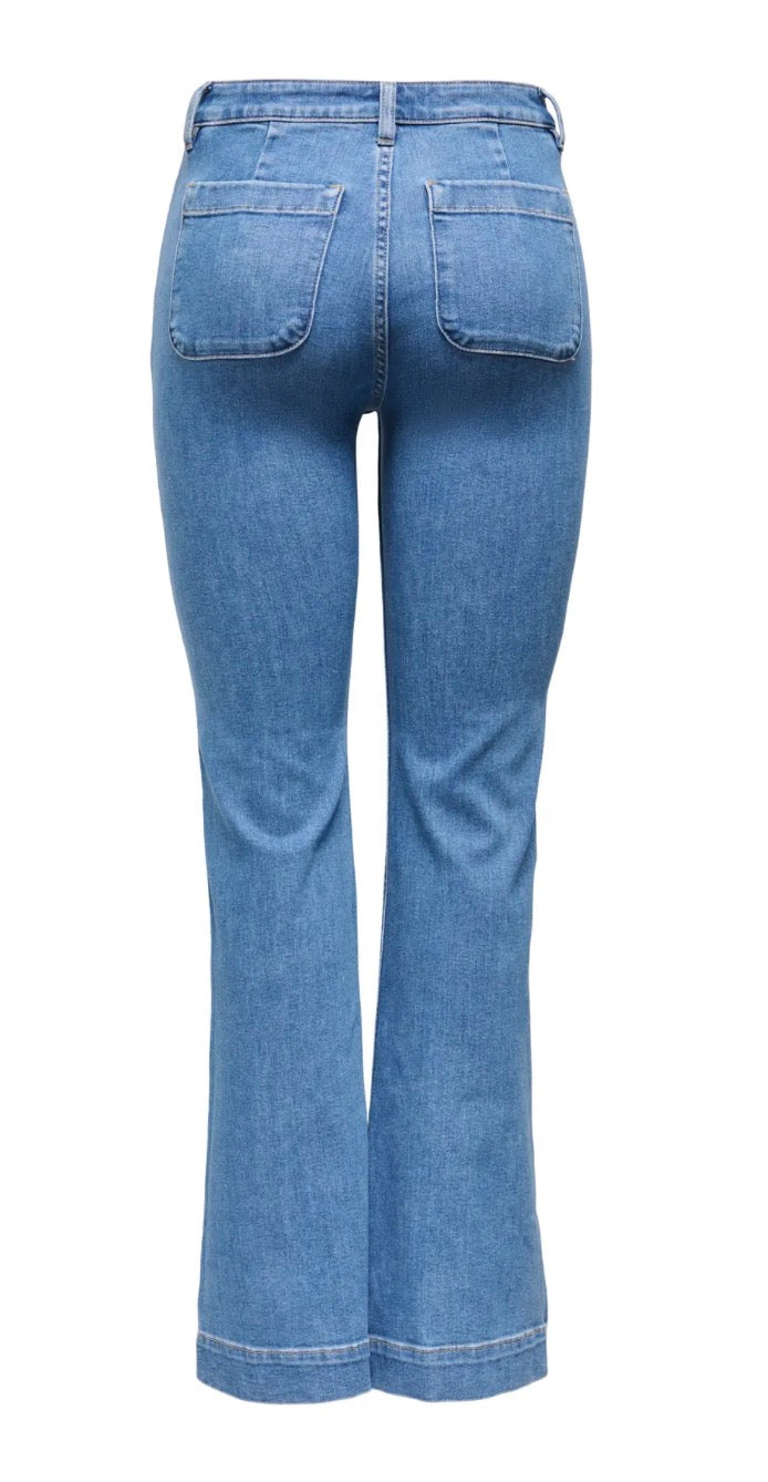 ONLMADISON HW POCKET FLARED DNM GEN540