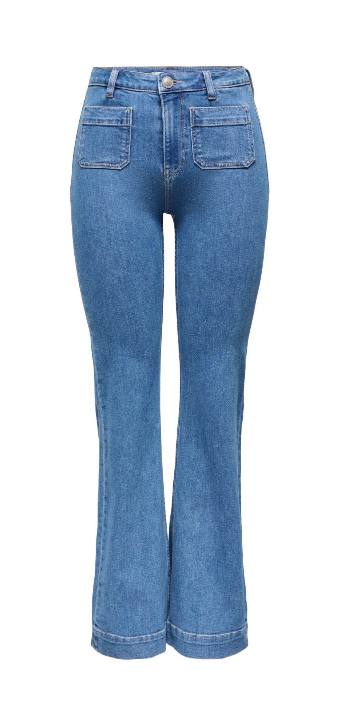 ONLMADISON HW POCKET FLARED DNM GEN540