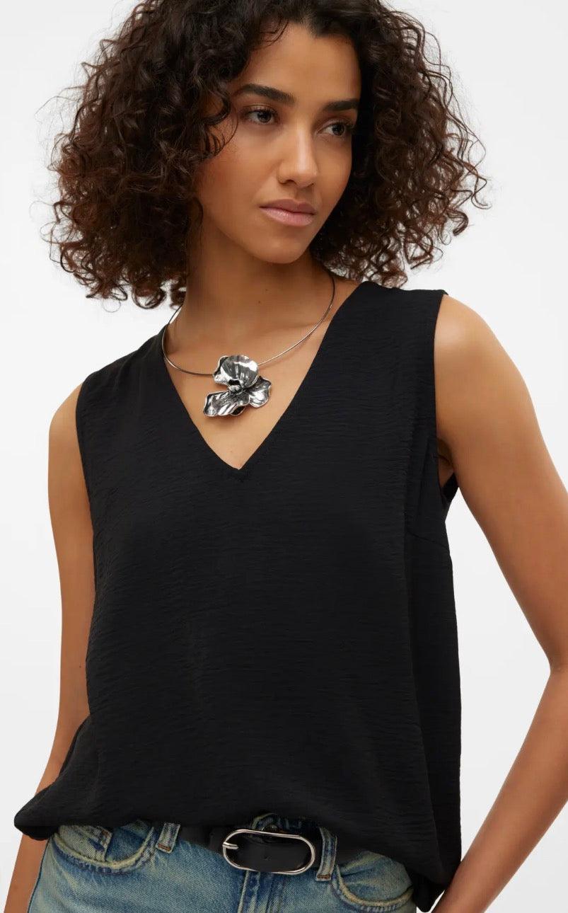 VMALVA S/L V-NECK TOP WVN