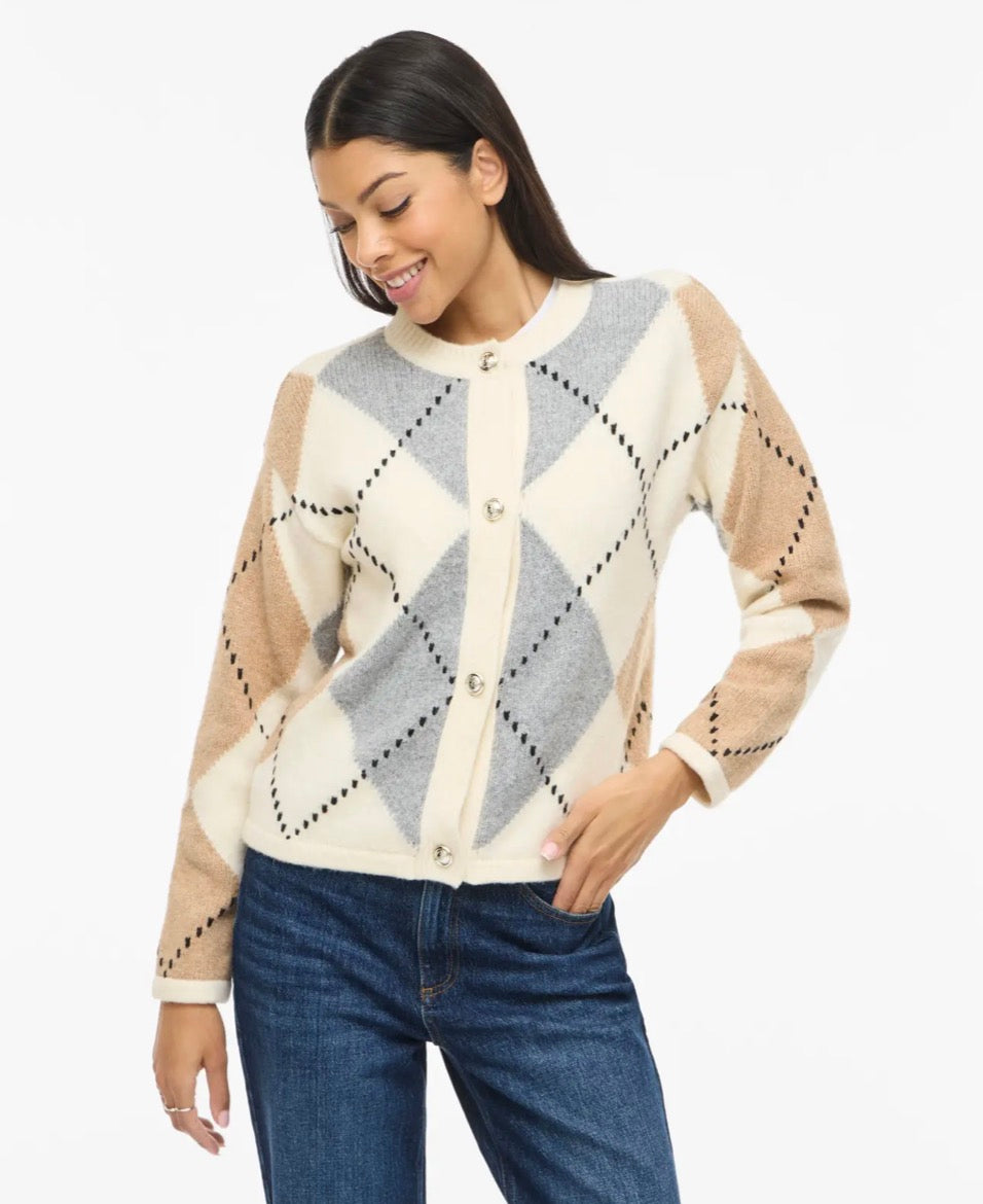 VICHECK NEW L/S KNIT CARDIGAN