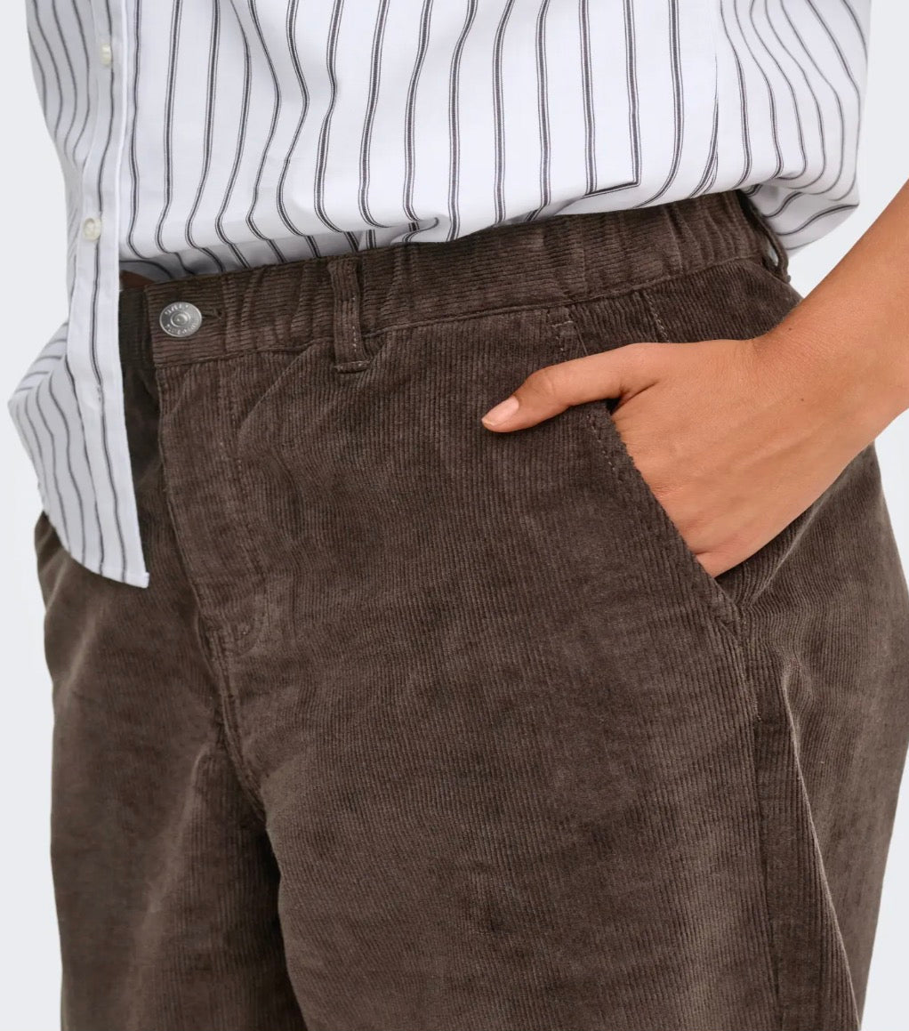 ONLFLORA MW ELA CORD CAROT PANT