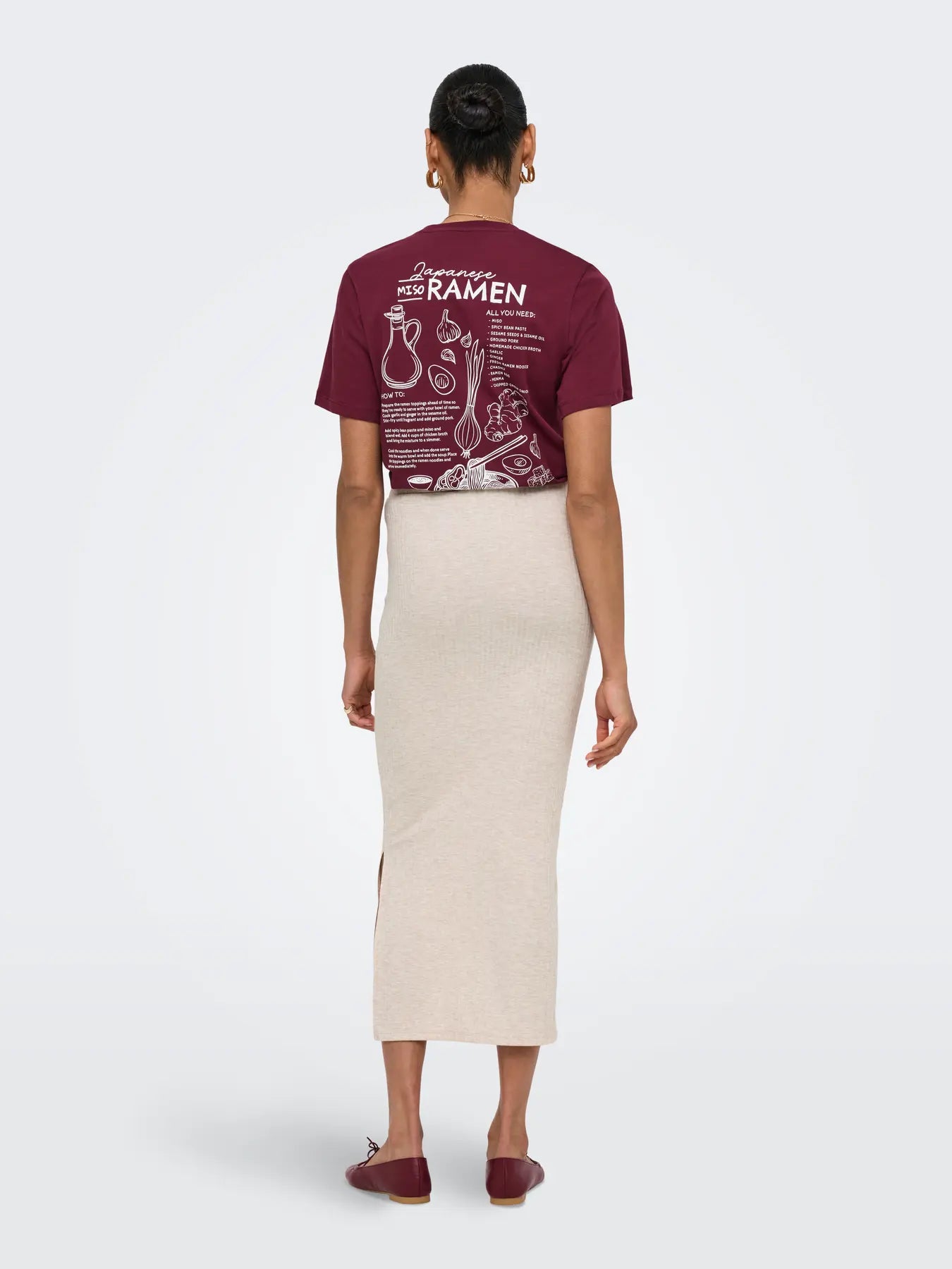 ONLEMMA LONG SLIT SKIRT JRS