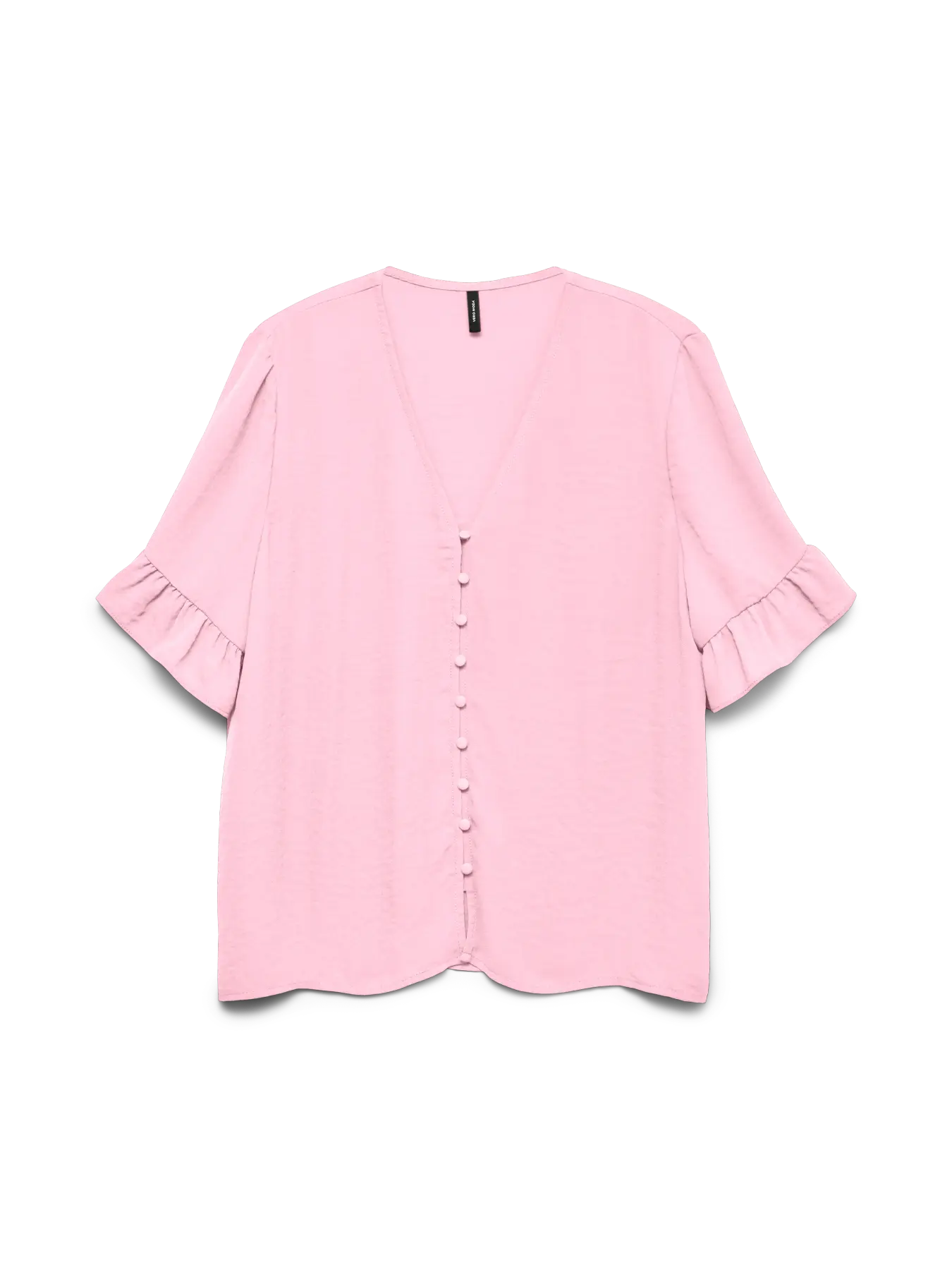 VMINGRID ALVA 2/4 BUTTON FRILL TOP