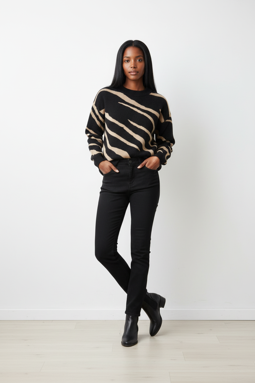 OBJRAY LO L/S KNIT PULLOVER