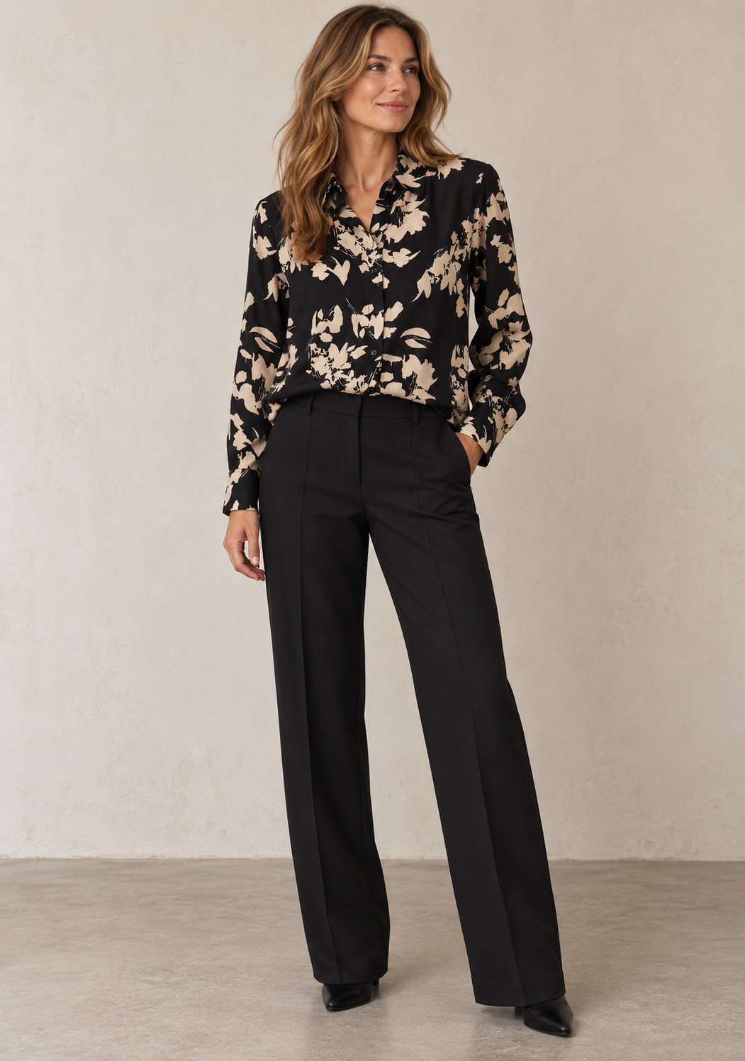 ne Shirt - Black w/Cream