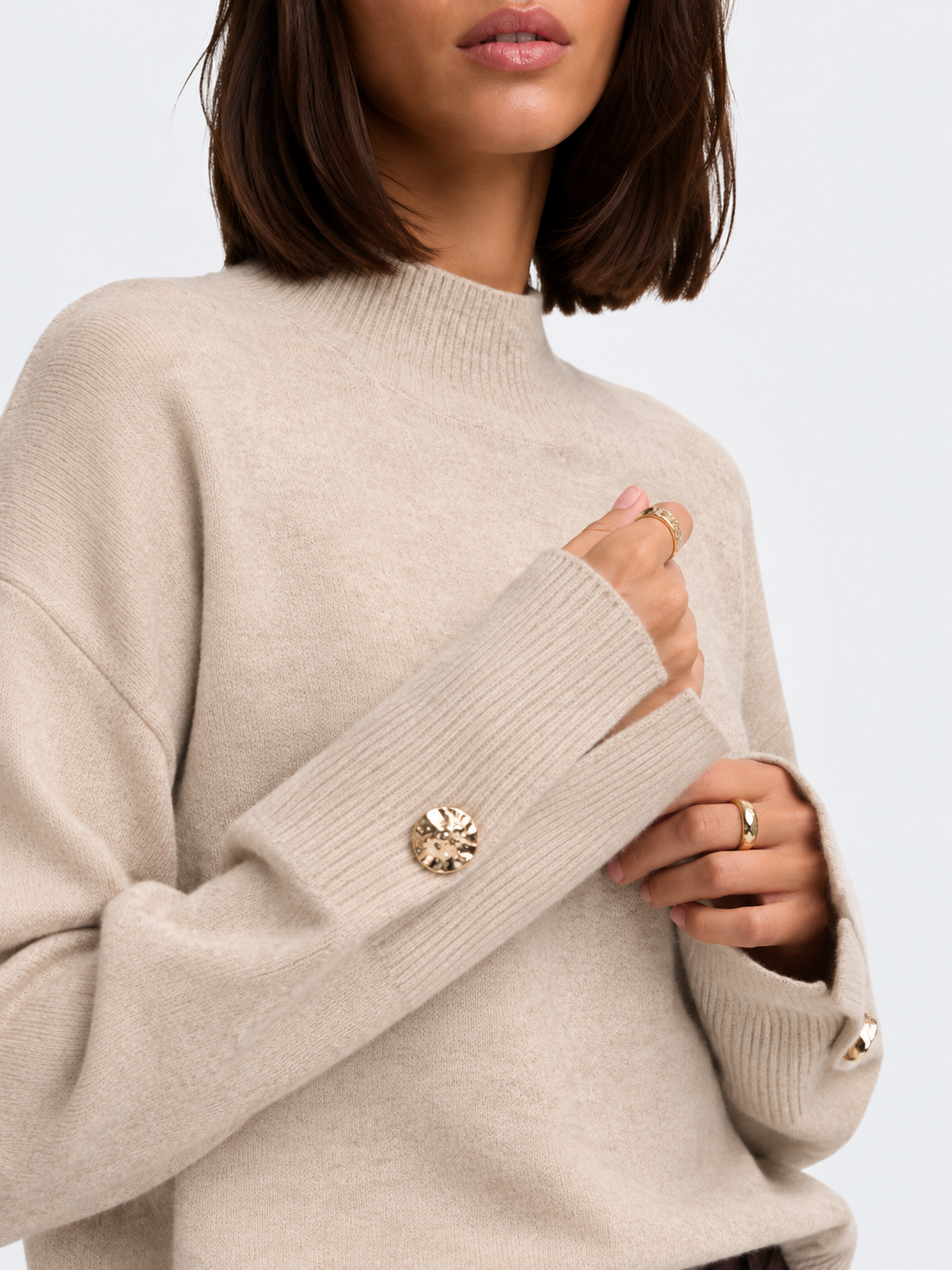 JDYSABRINA L/S HN DETAIL PULLOV KNT