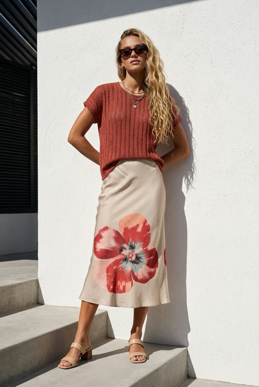 VMREBA HIBISCA HW 7/8 SKIRT
