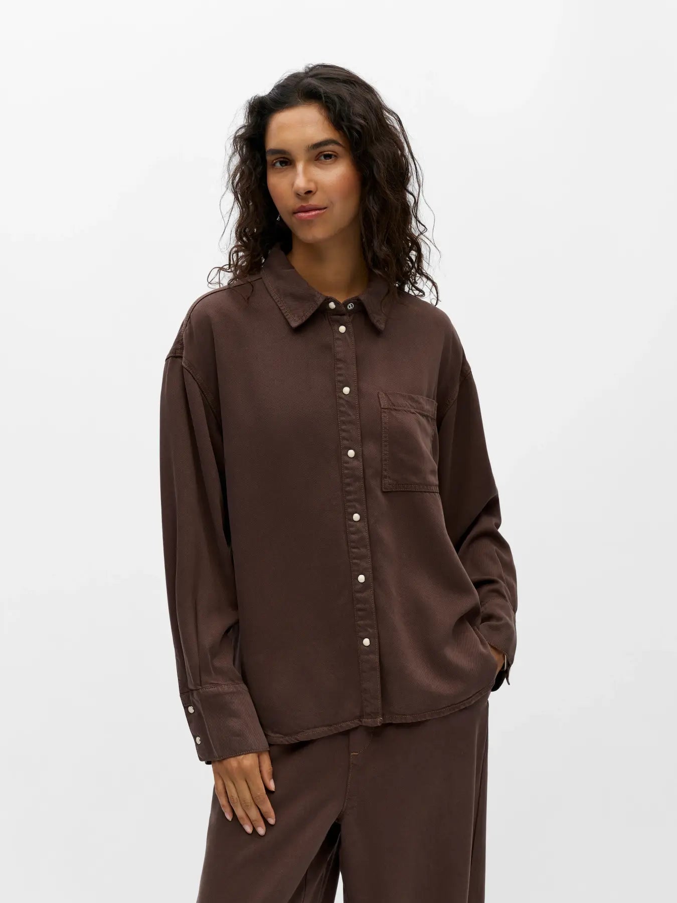 OBJFRAME ZILA L/S RE SHIRT