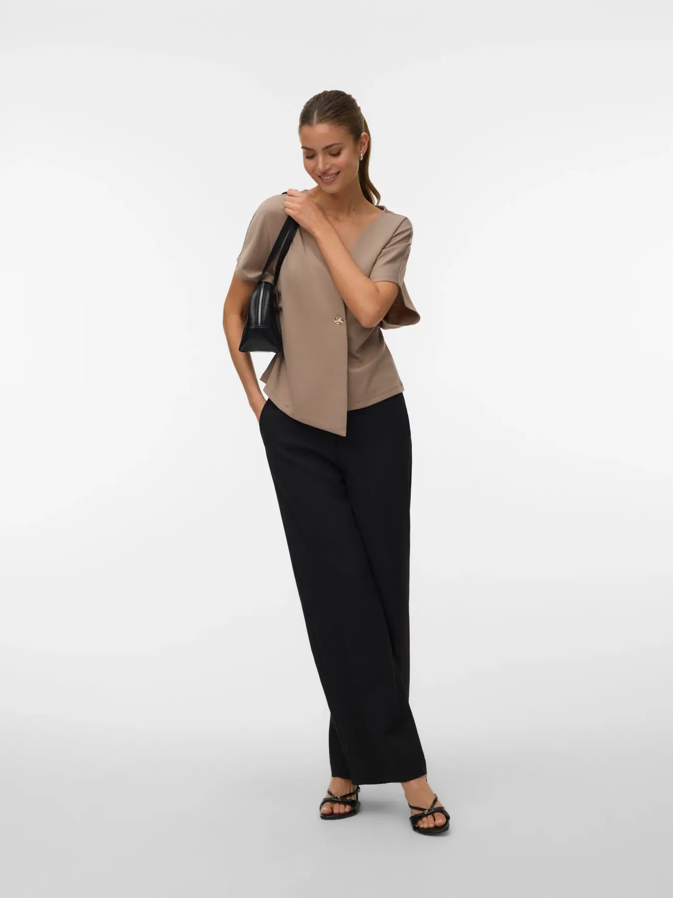 VMSMILLA SONJA SS V-NECK TOP