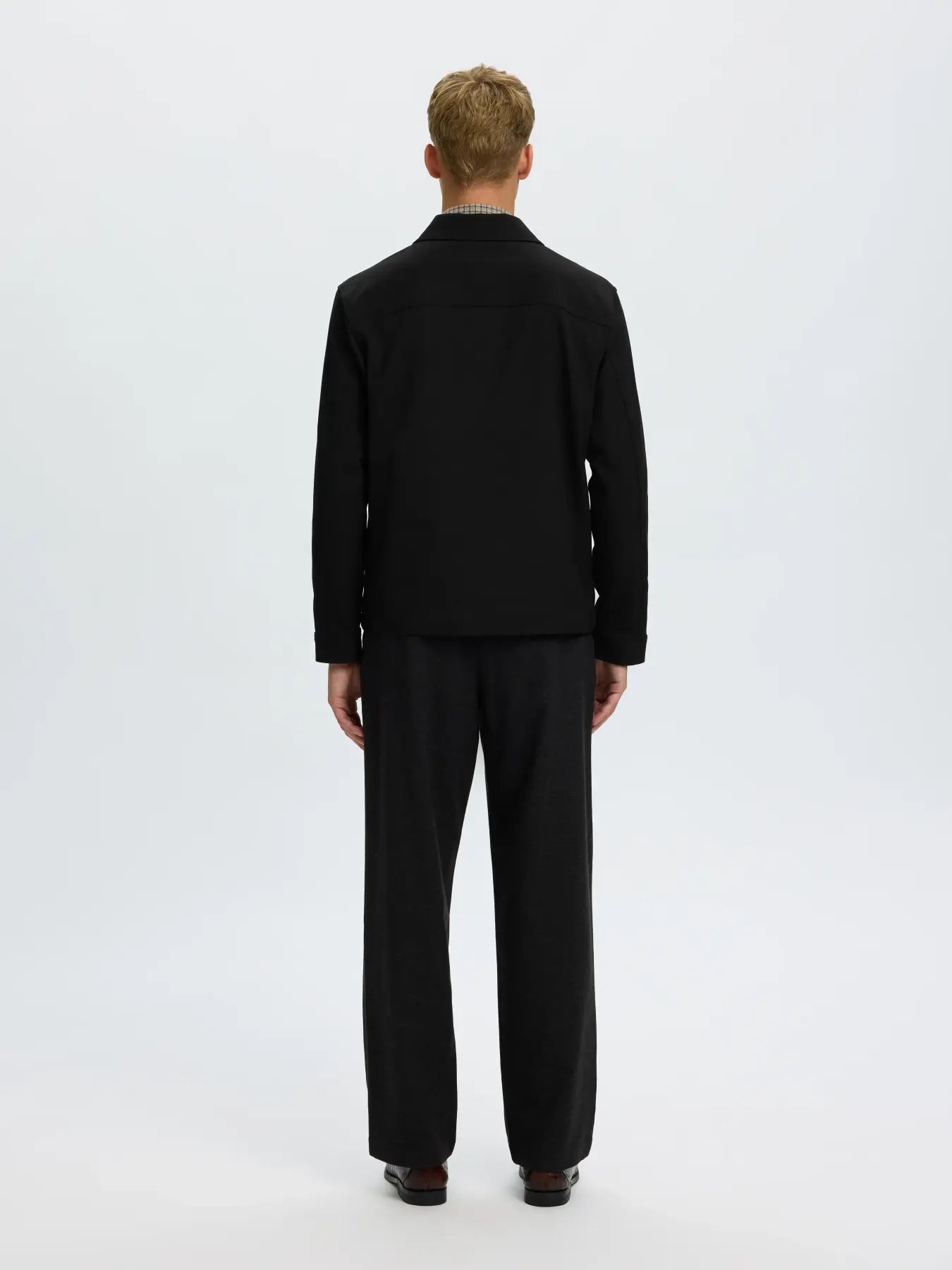 SLMREGULAR FINN ZIP JACKET SVART