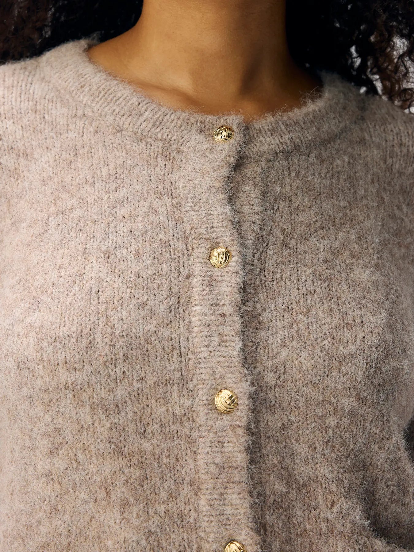 OBJSAGGIA RE L/S KNIT CARDIGAN