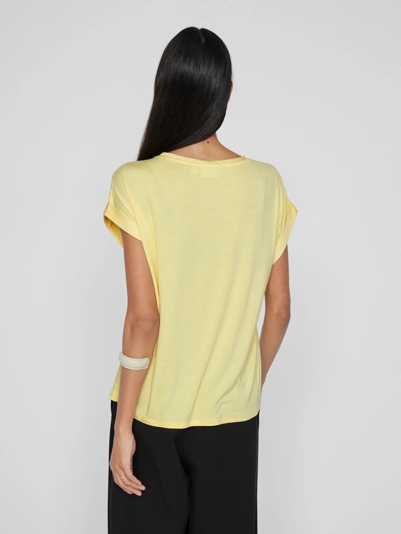 VIELLETTE S/S SATIN TOP