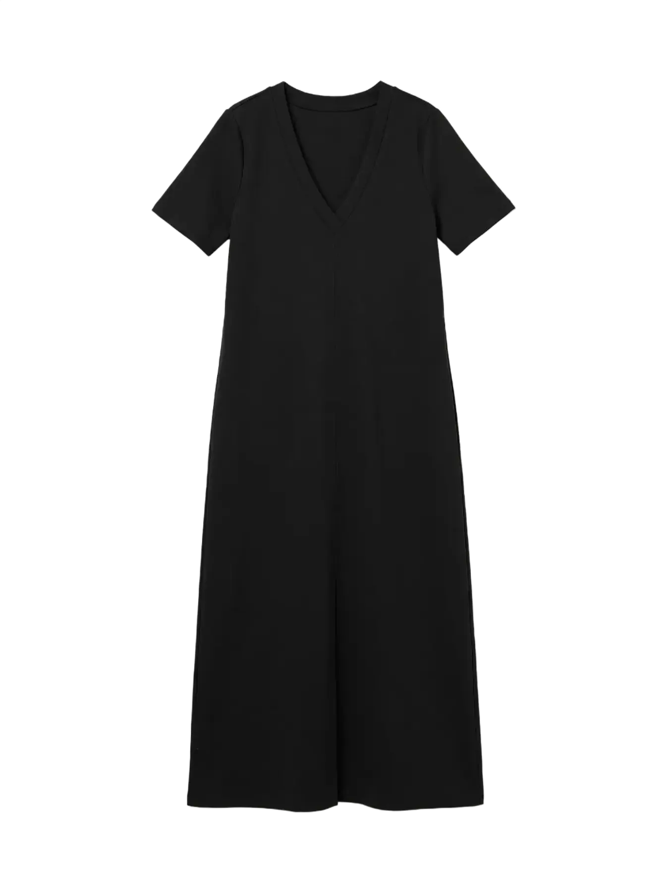 VMSMILLA SS FRONT SLIT CALF DRESS