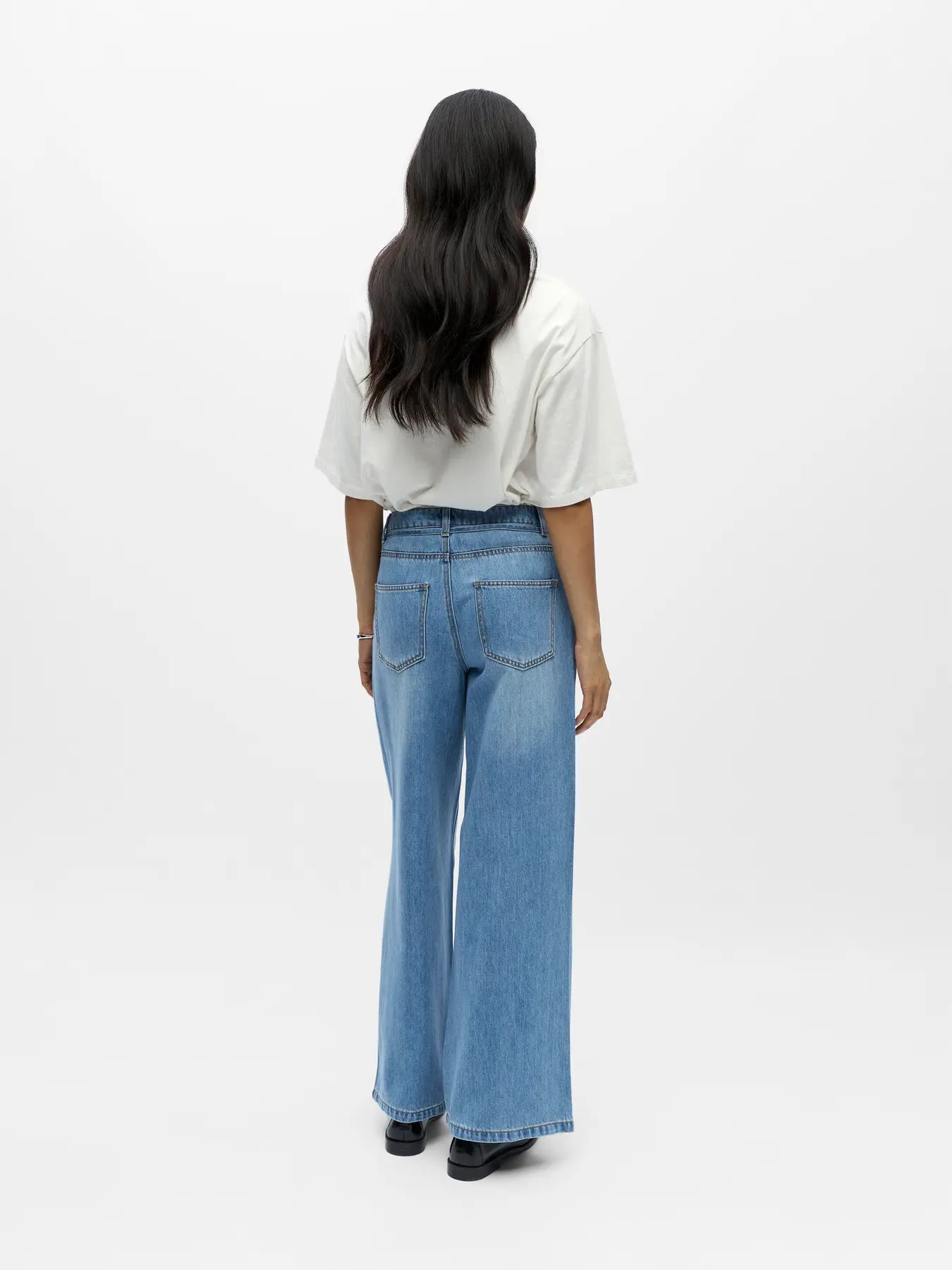 OBJROSIE MW WIDE JEANS