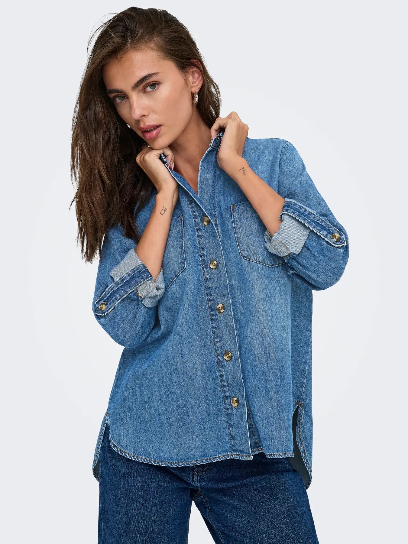 Onlyasmin denim shirt