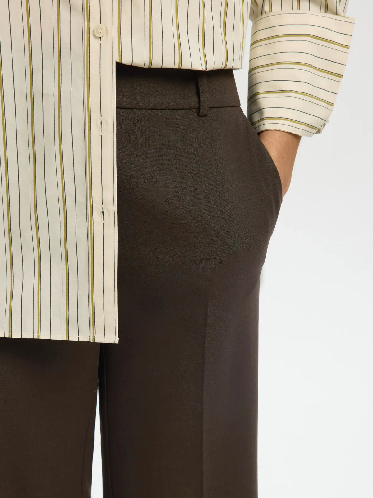 SLWRITA MW WIDE PANT MEL