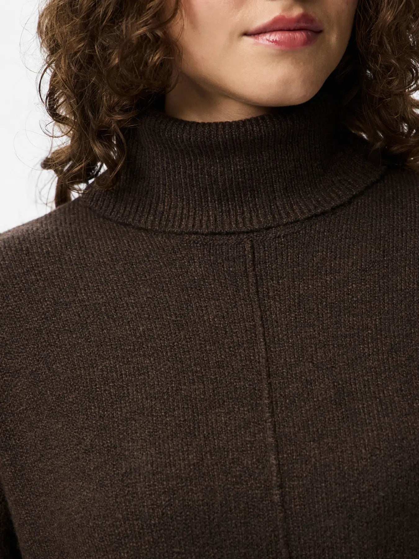 PCMALOU LS ROLLNECK KNIT DRESS
