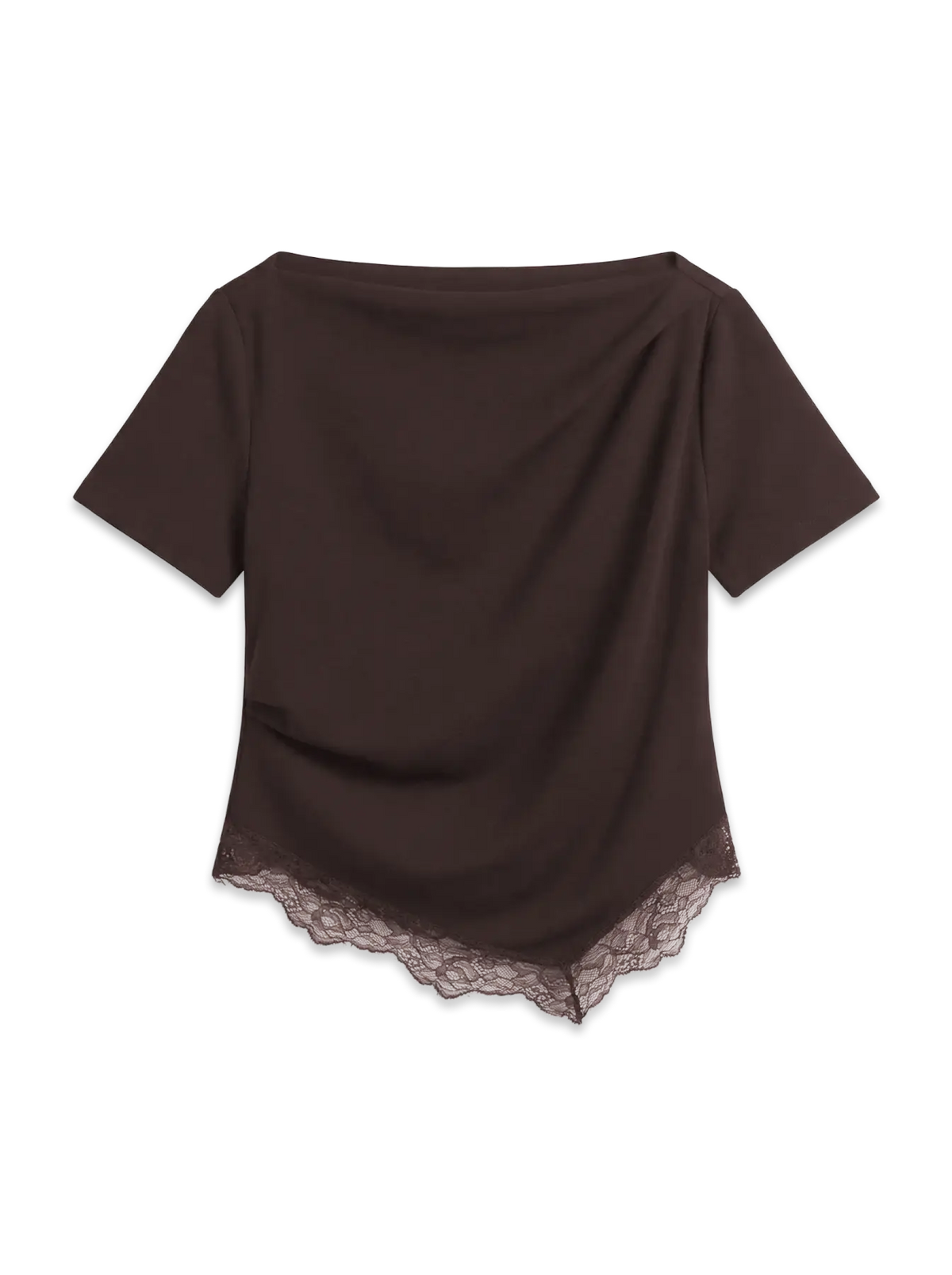 VMNELLI SS LACE BOATNECK TOP JRS