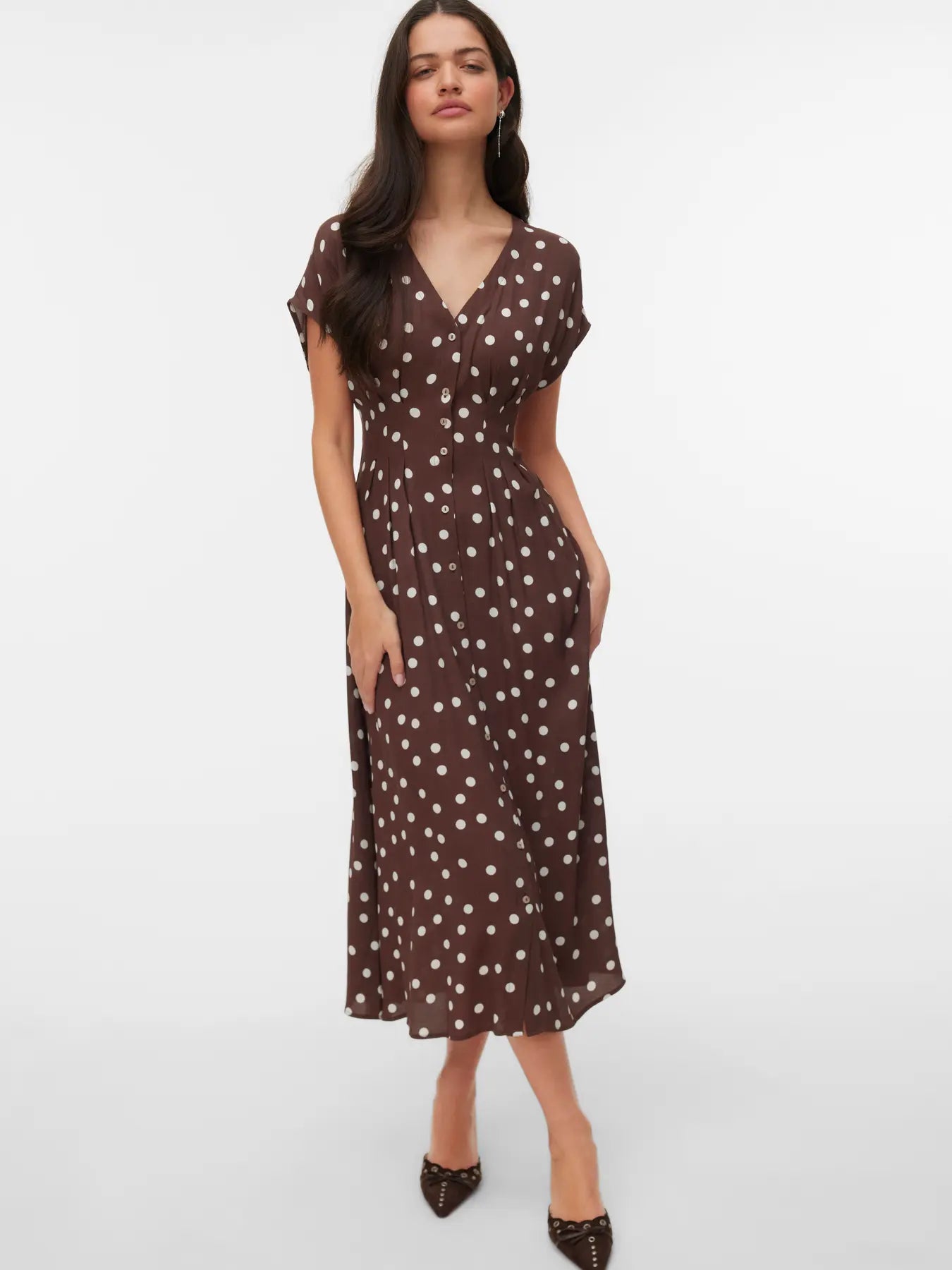 VMELISA SL PLEAT SHIRT 7/8 DRESS