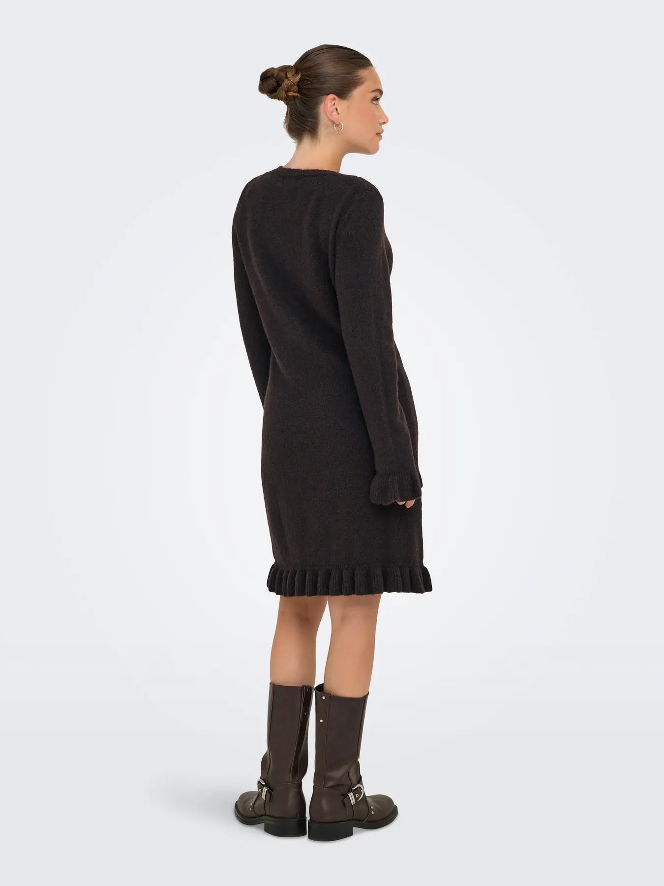 ONLMERA LIFE LS FRILL DRESS