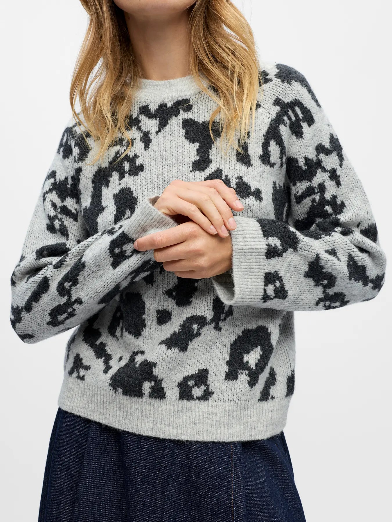 OBJDIANA LS RE O-NECK KNI