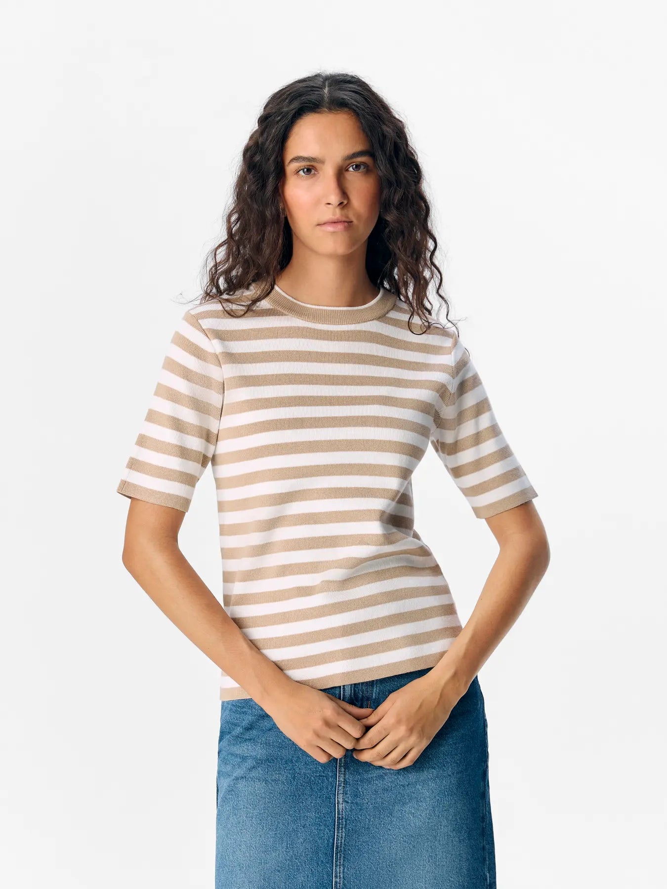 OBJESTER S/S NEW KNIT PULLOVER