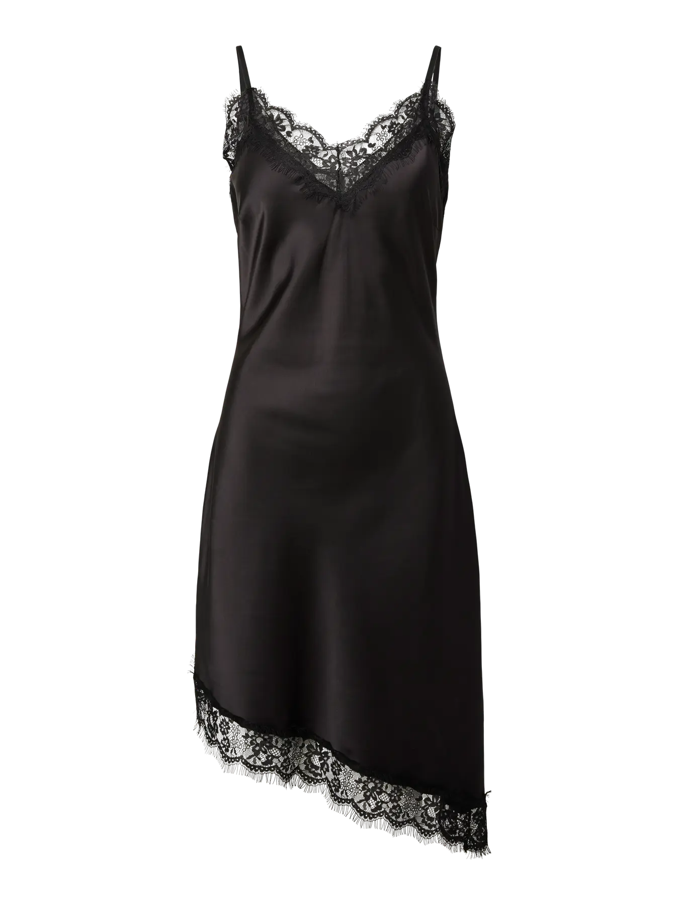 PCNOMI STRAP SATIN LACE DRESS