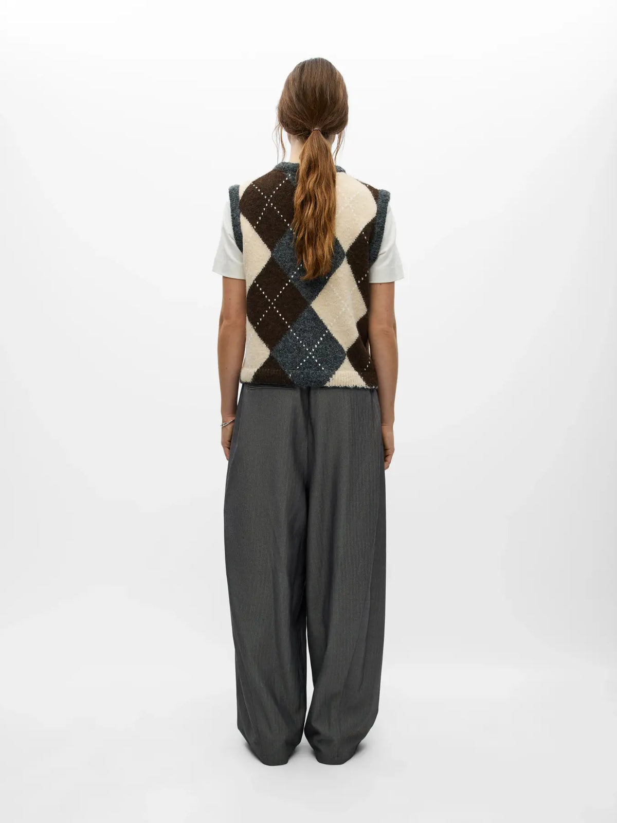 OBJBRENDA RE KNIT VEST CARDIGAN