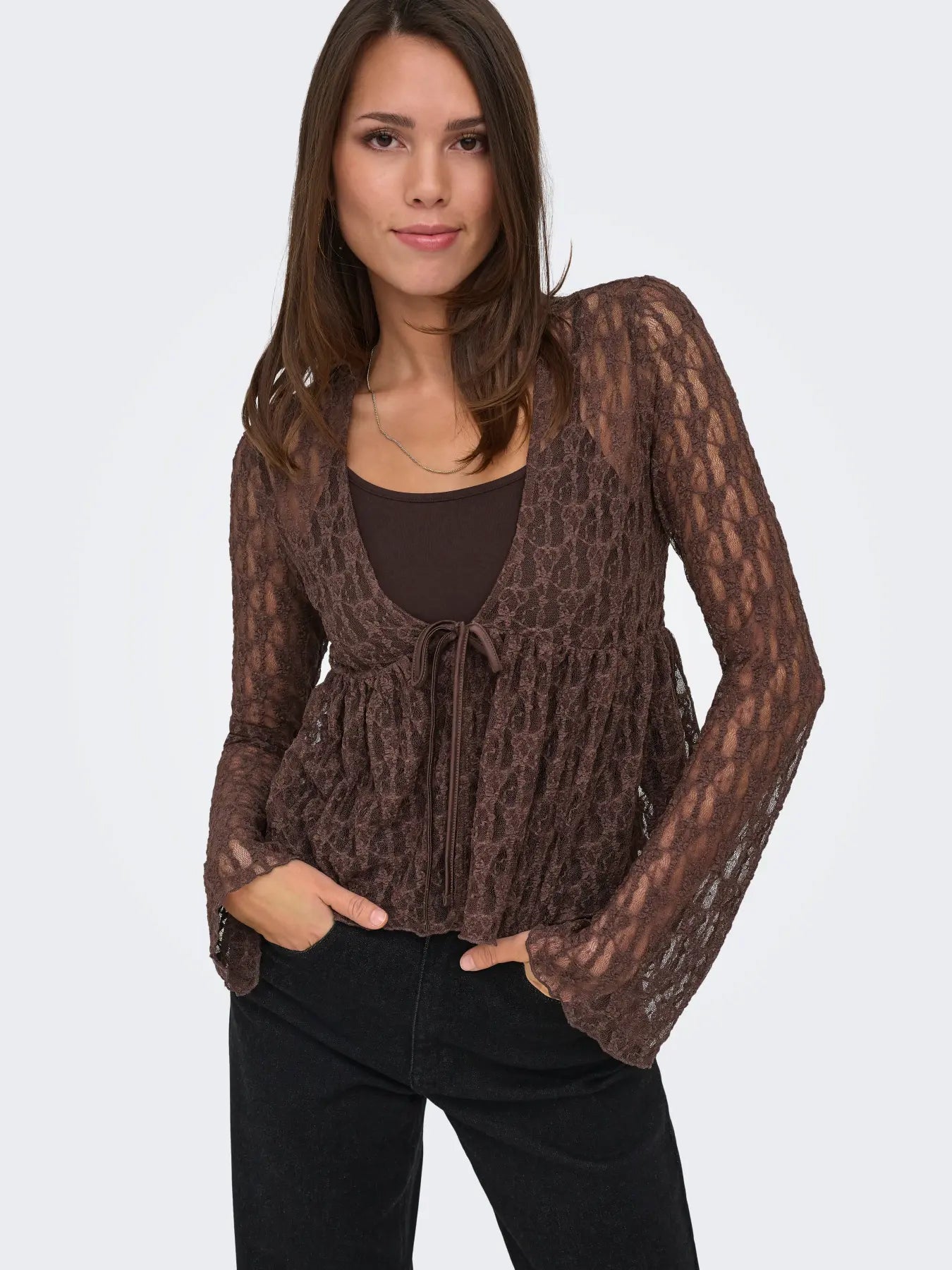 ONLAYA LACE CARDGIAN JRS